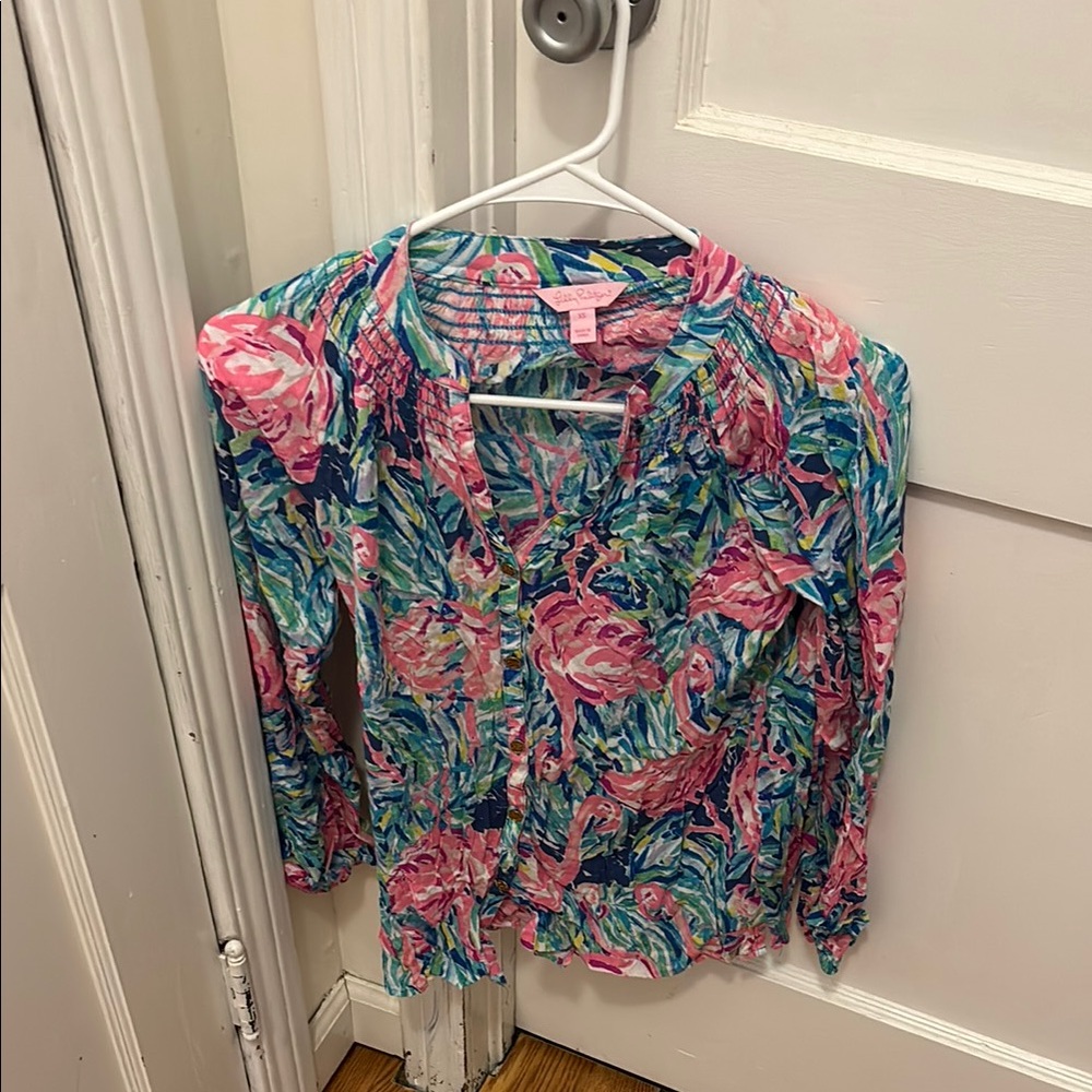 Lilly Pulitzer Multicolor Abstract Blouse